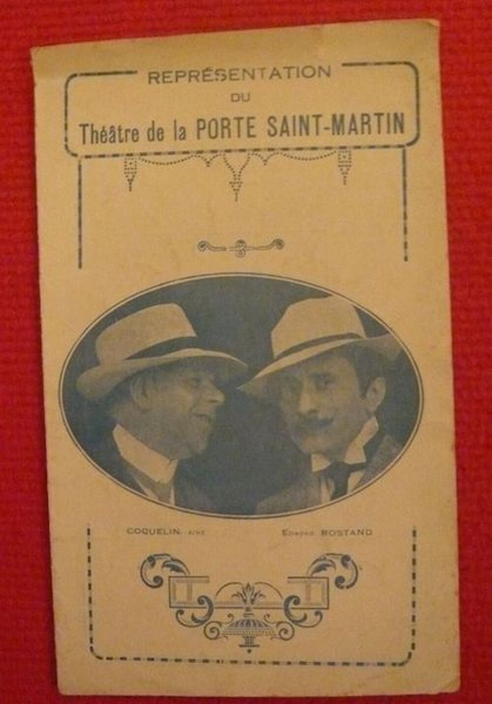Programme du Th&eacute;&acirc;tre de la Porte Saint-Martin 1937 