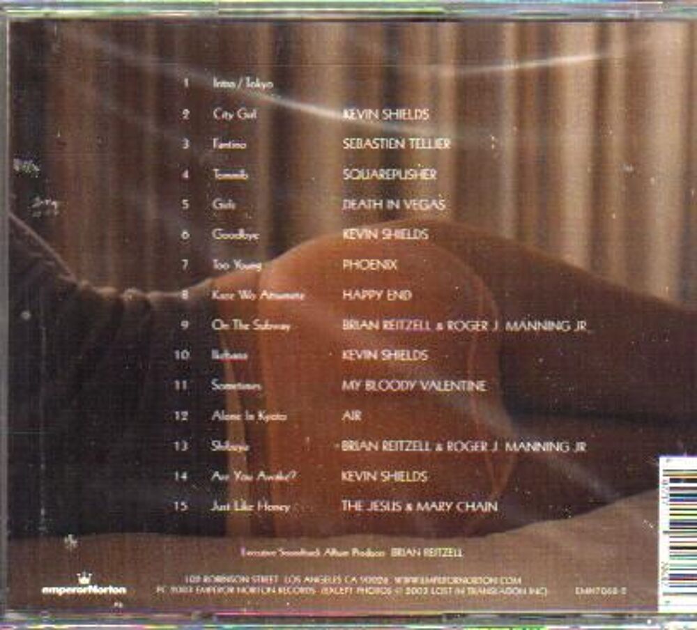 CD du film Lost in translation 2003 CD et vinyles
