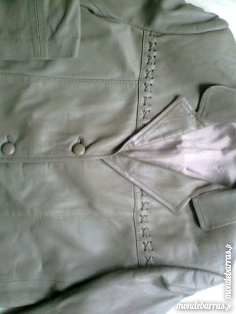 VESTE CUIR SOUPLE - 40/42 - zoe Vêtements