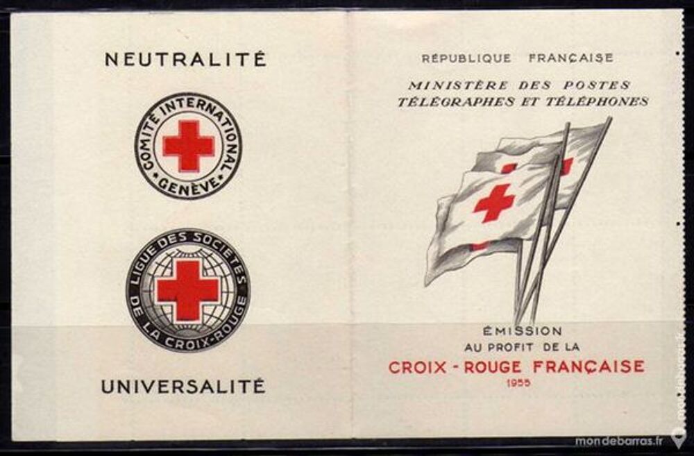 N&deg; 2004 - CARNET NEUF CROIX ROUGE 1955 