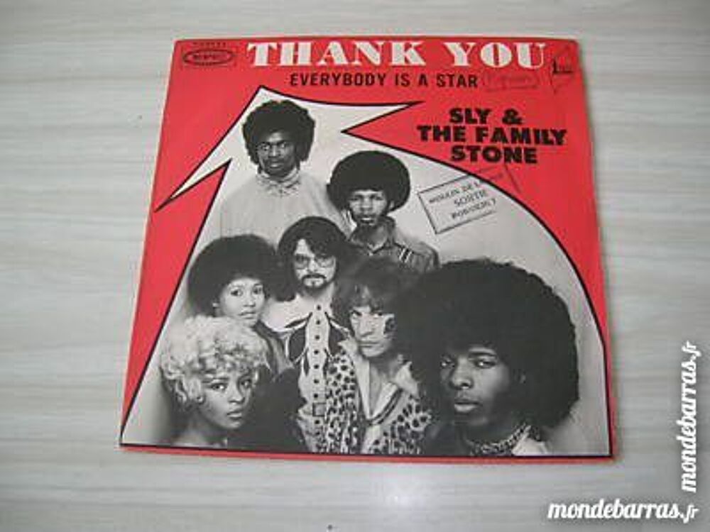 45 TOURS SLY AND THE FAMILY STONE Thank you CD et vinyles