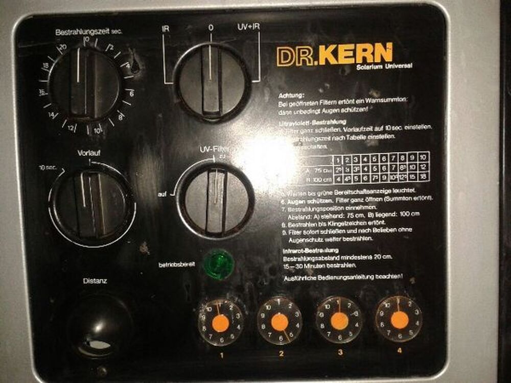 Solarium domestique Dr Kern Meubles