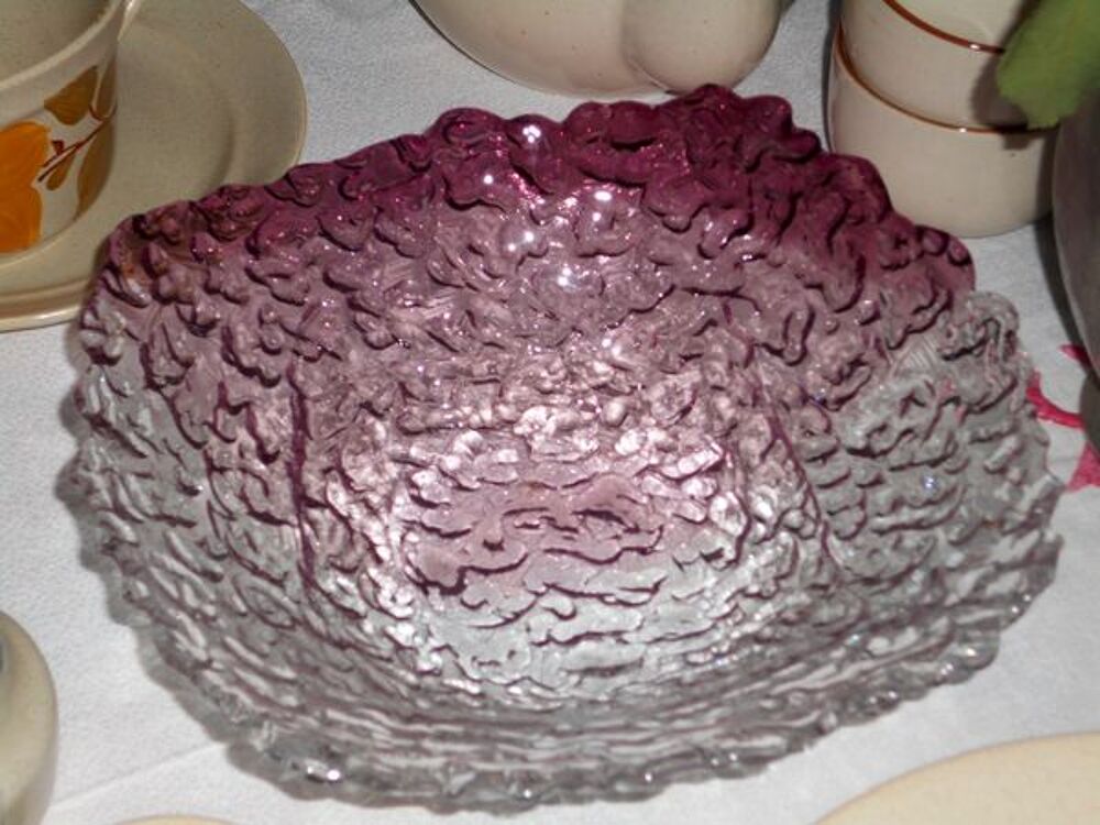 Corbeille &agrave; fruit, &agrave; pain en verre diam&egrave;tre : 24cm Décoration
