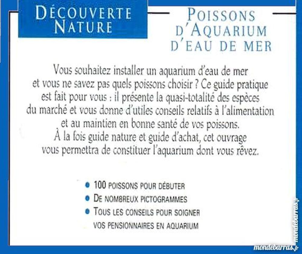 AQUARIUM - EAU DE MER / les-livres-de-jac Livres et BD