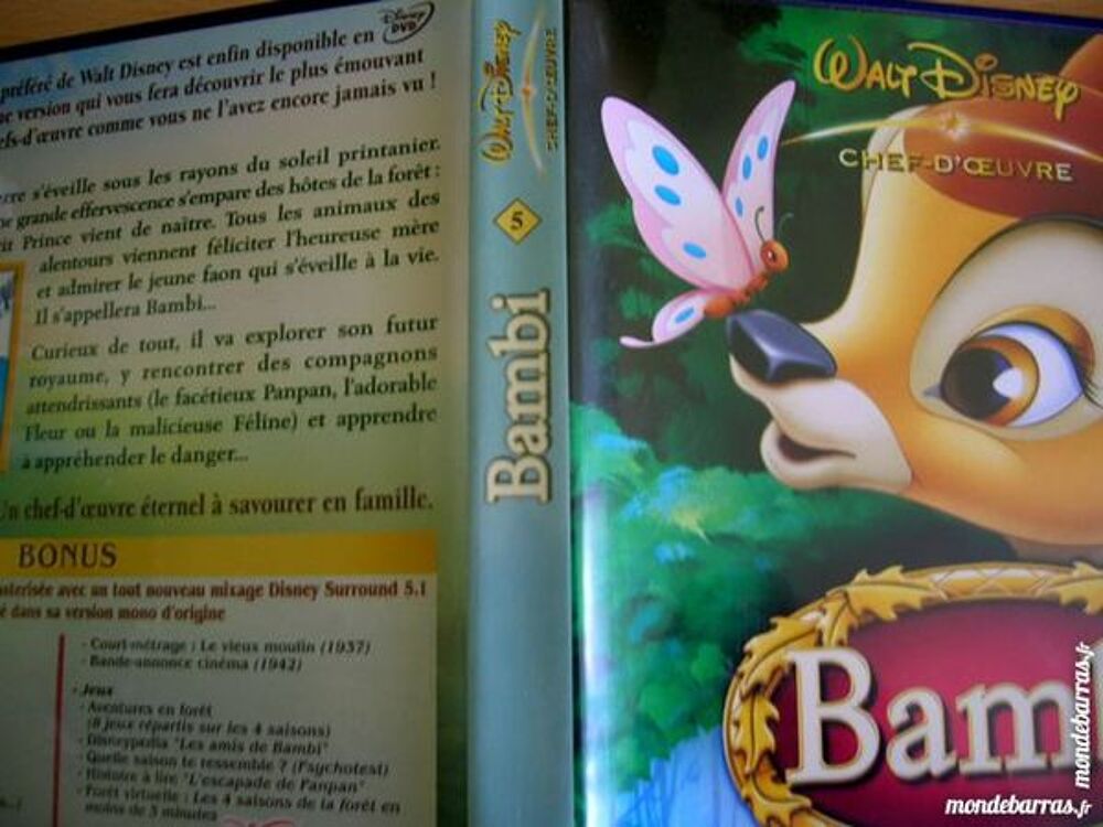DVD BAMBI Collector N&deg; 5 ORIGINAL 2 DVD DISNEY DVD et blu-ray