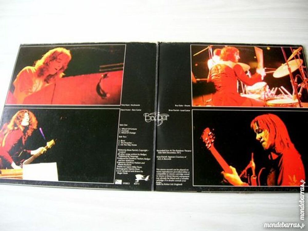 33 TOURS BADGER One Live - ORIGINAL CD et vinyles