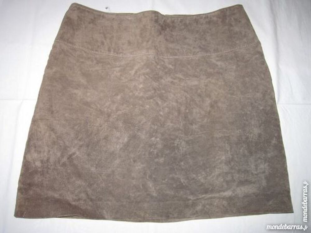 Jupe Cama&iuml;eu Cuir 36 Marron Vêtements