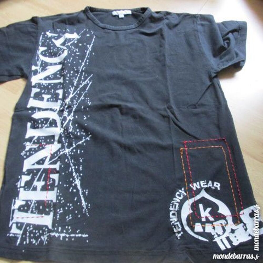 "TEE SHIRT ""KOTS"" taille L NOIR AVEC DESSINS" Vêtements