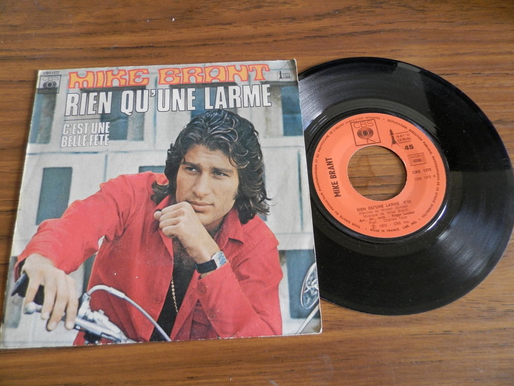 Brant Mike - Rien qu'une larme/c'est une belle fete CD et vinyles