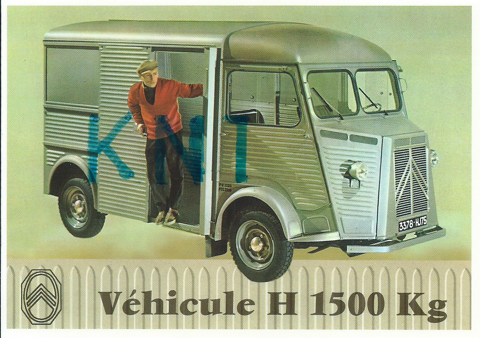 C P M Camionnette Citroën H de 1948  7 Tours (37)