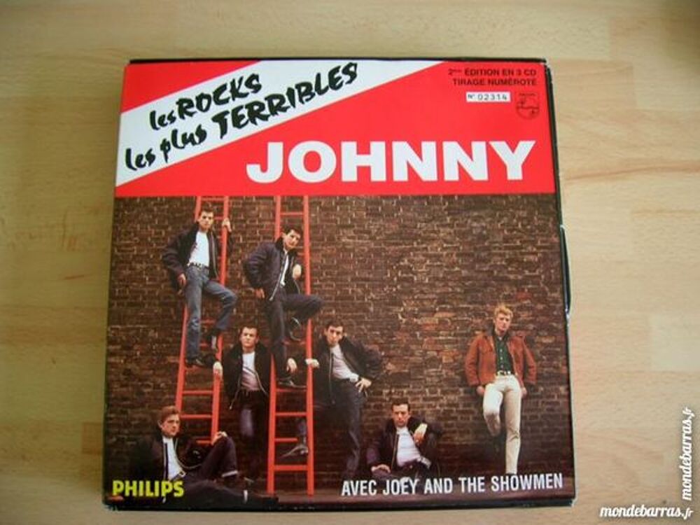COFFRET 3 CD JOHNNY HALLYDAY Les rocks les + terribles CD et vinyles