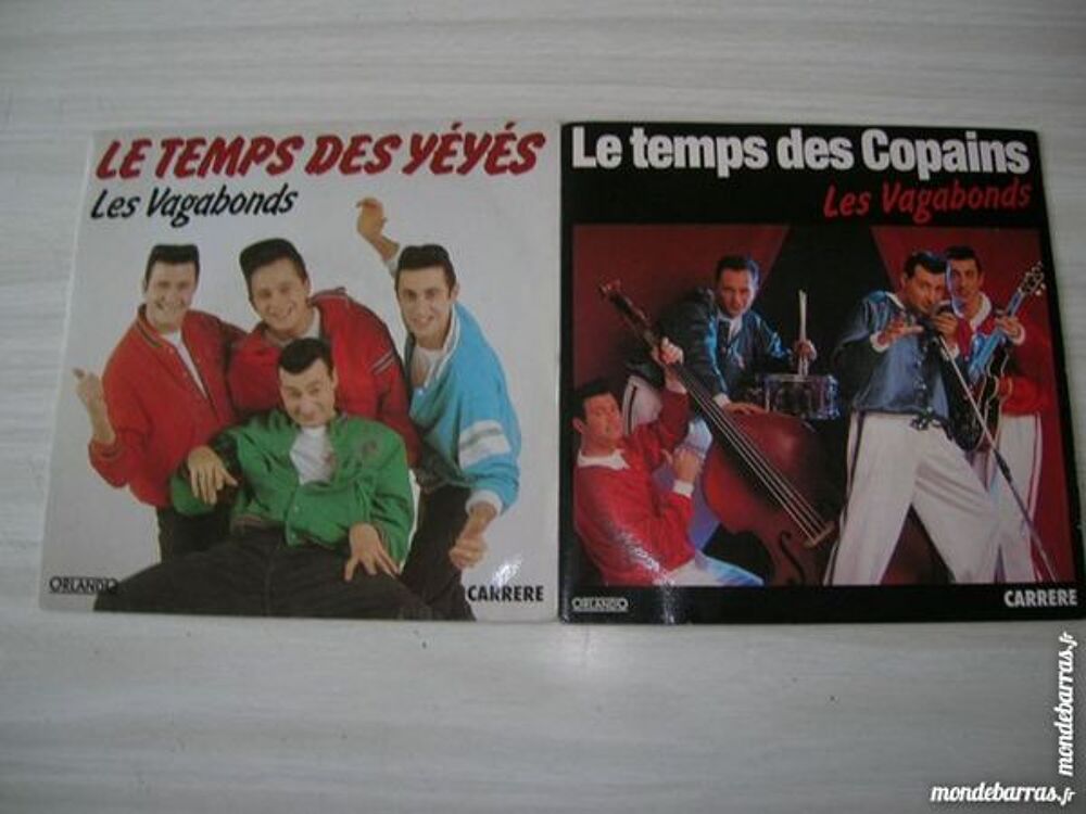 LOT de DEUX 45 TOURS LES VAGABONDS CD et vinyles