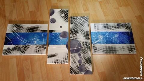 Tableau moderne: Moderne Bleu 110 Chaspuzac (43)