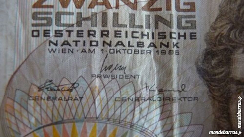 UN BILLET DE 20 ZWANZIG SCHILLING 