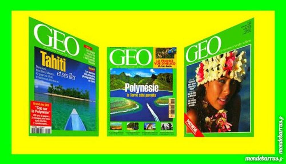 POLYNESIE - TAHITI - GEO / prixportcompris Livres et BD