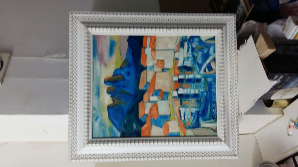 Vue des Goudes (Marseille ) Peinture &agrave; l'huile 