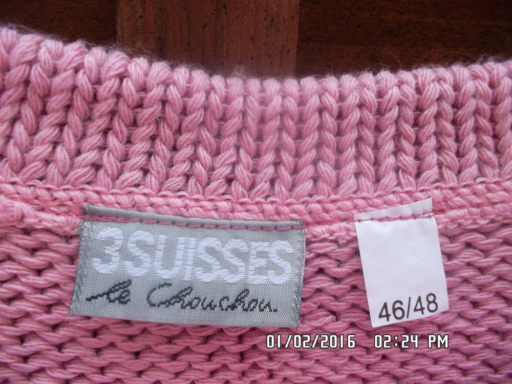 DEBARDEUR ROSE ET BLANC*JUSTE 2E*KIKI60230 Vêtements