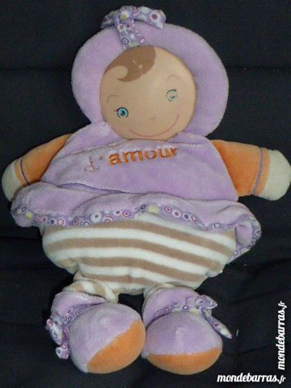 Doudou et compagnie b&eacute;b&eacute; d'amour mauve Puériculture