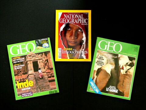 3 revues sur L'INDE et le GANGE / prixportcompris 12 Reims (51)
