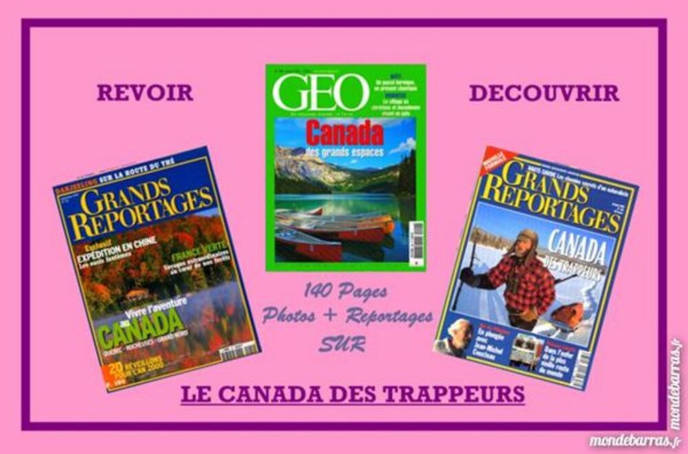 LE CANADA des trappeurs / prixportcompris Livres et BD