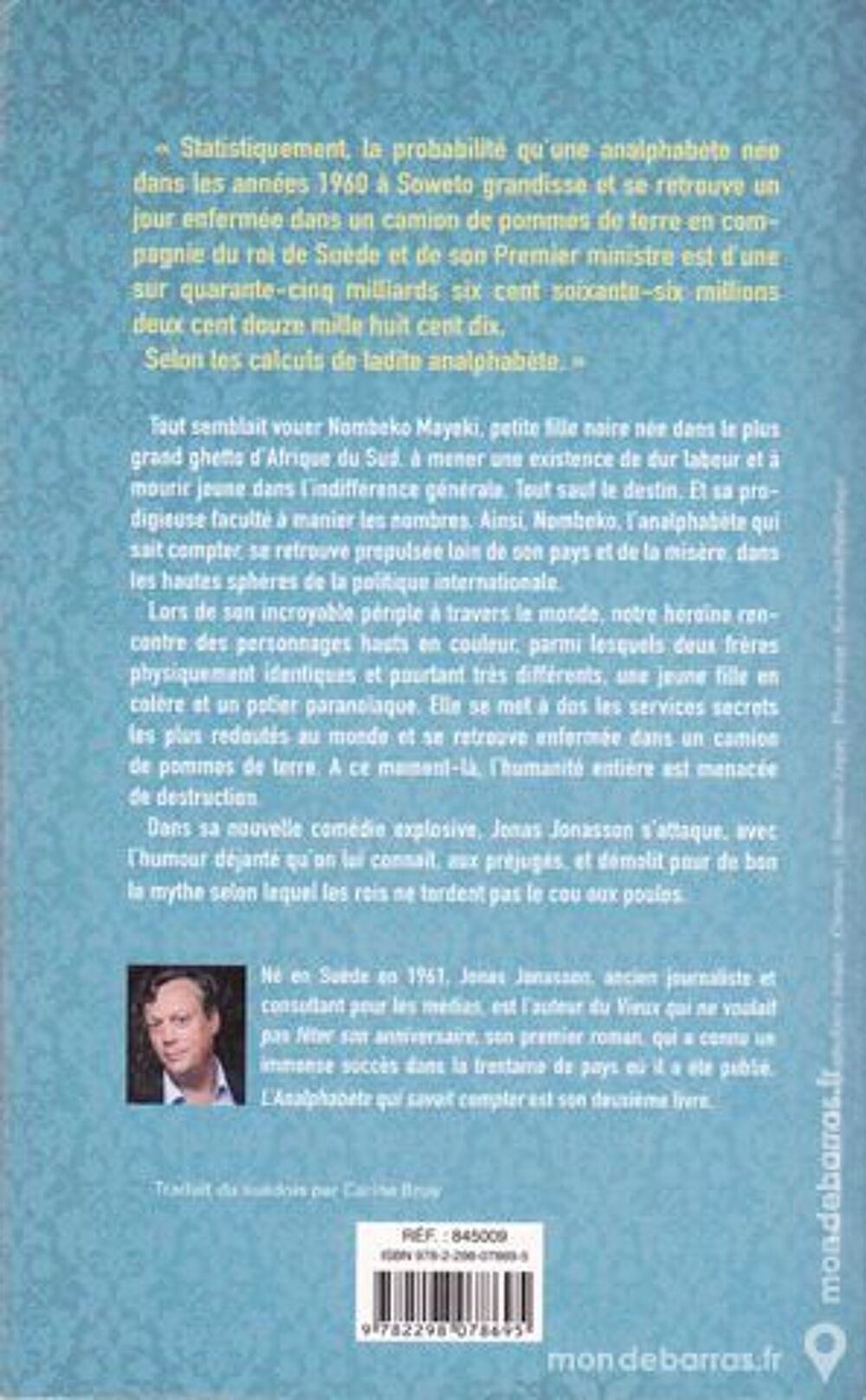 L'ANALPHABETE QUI SAVAIT COMPTER Livres et BD
