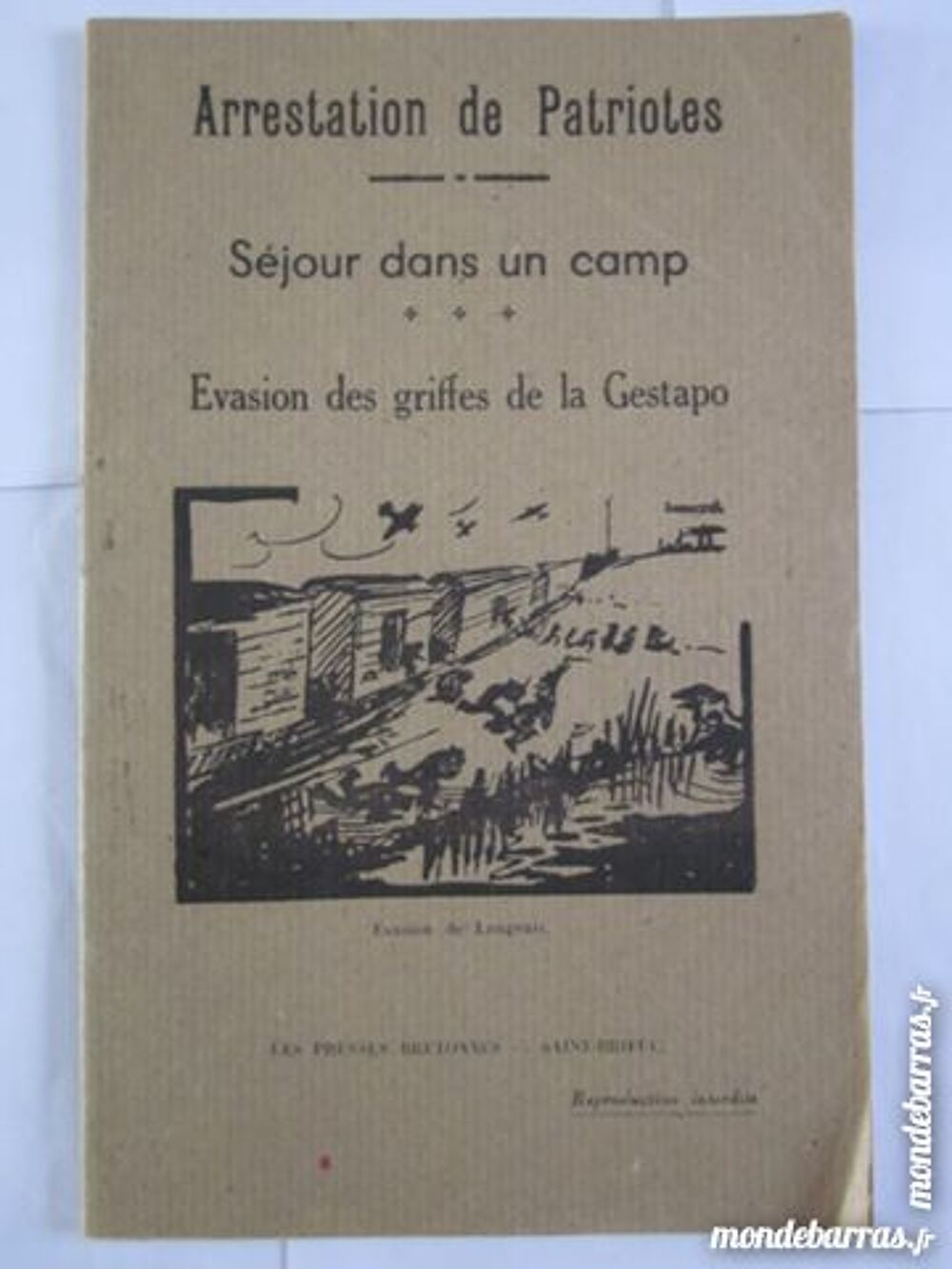 ARRESTATION DE PATRIOTES 1947 Livres et BD
