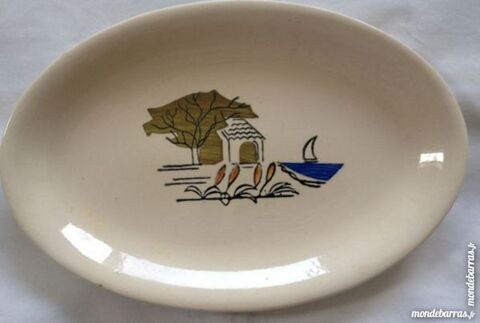 Plat ovale d�cor bord de mer 1 Illkirch-Graffenstaden (67)