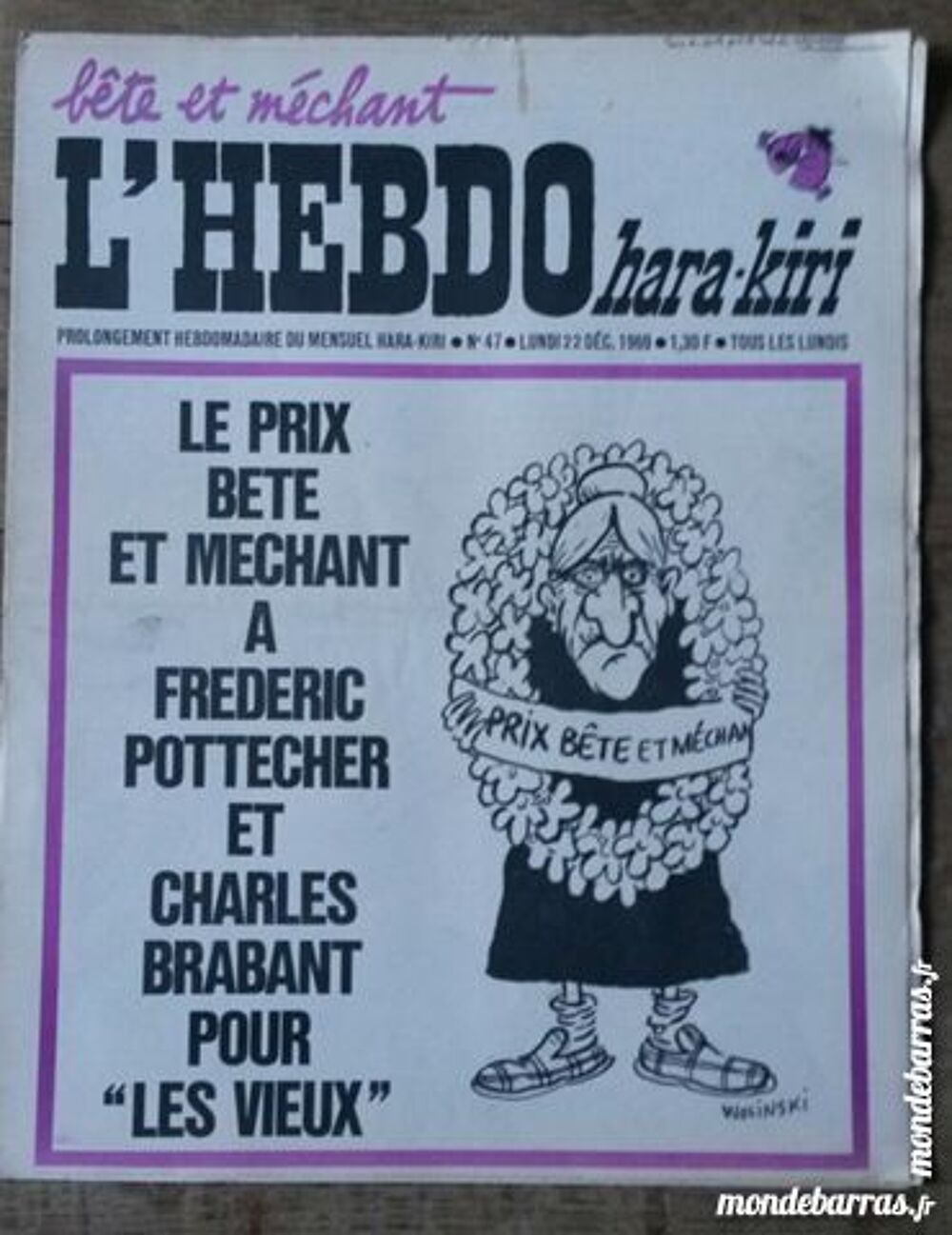 lot hebdo hara kiri n&deg; 45,47 et 69 Livres et BD