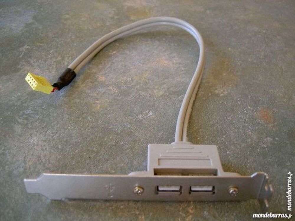 "1 c&acirc;ble sur &eacute;querre ""USB bracket""." Matériel informatique