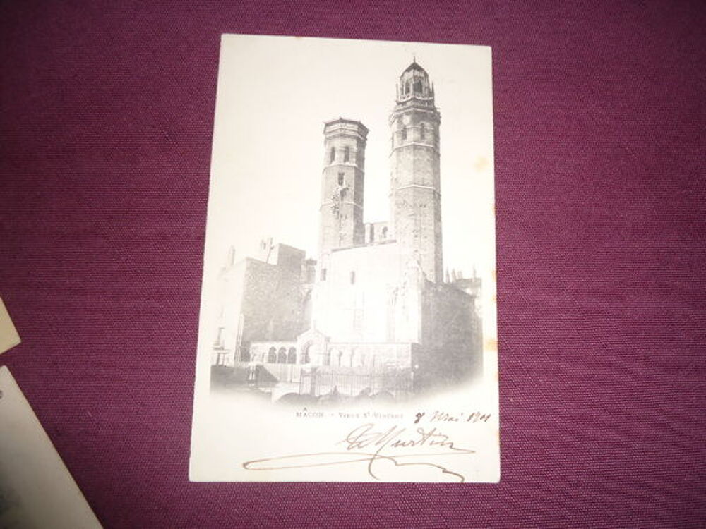 lot de 5 cartes postales MACON 1900 