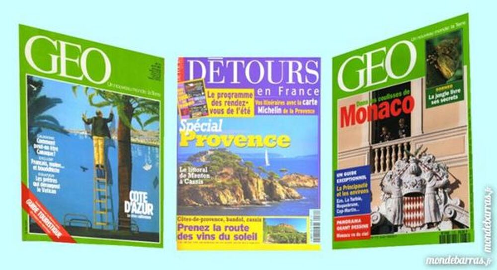 COTE D'AZUR - g&eacute;o - m&eacute;diterran&eacute;e / prixportcompris Livres et BD