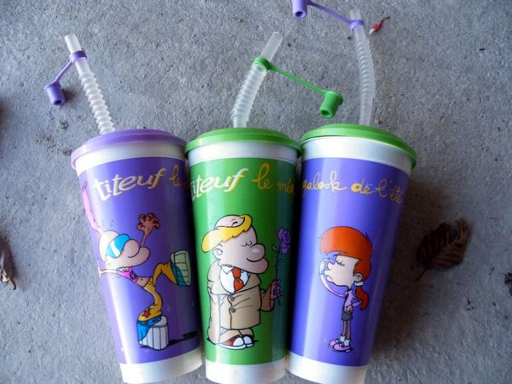 verre titeuf et nadia en plastique Cuisine