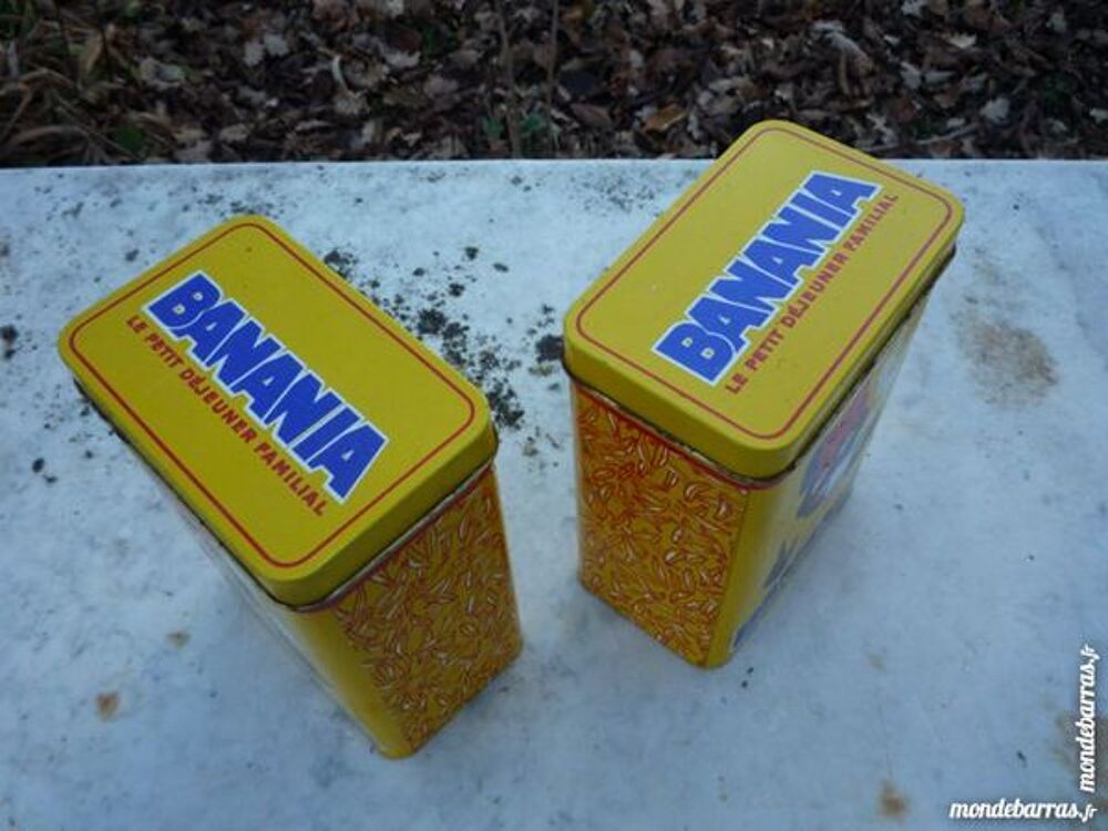 Bo&icirc;tes Banania m&eacute;tal Décoration