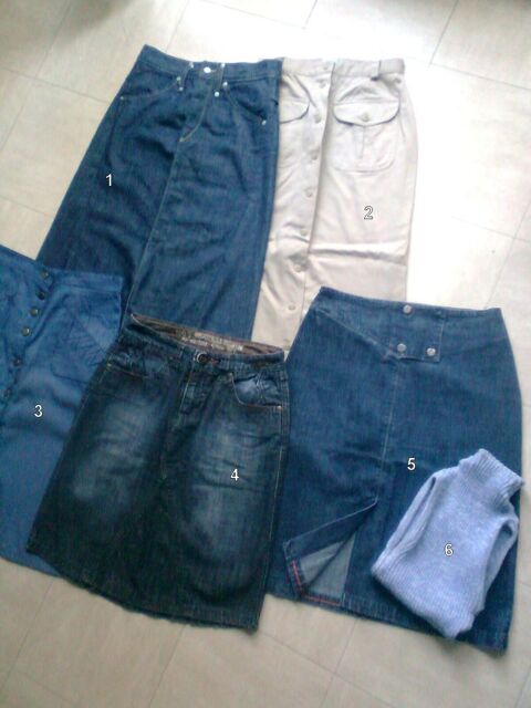 JUPES jean ,longues et courtes - 38 - zoe 6 Martigues (13)