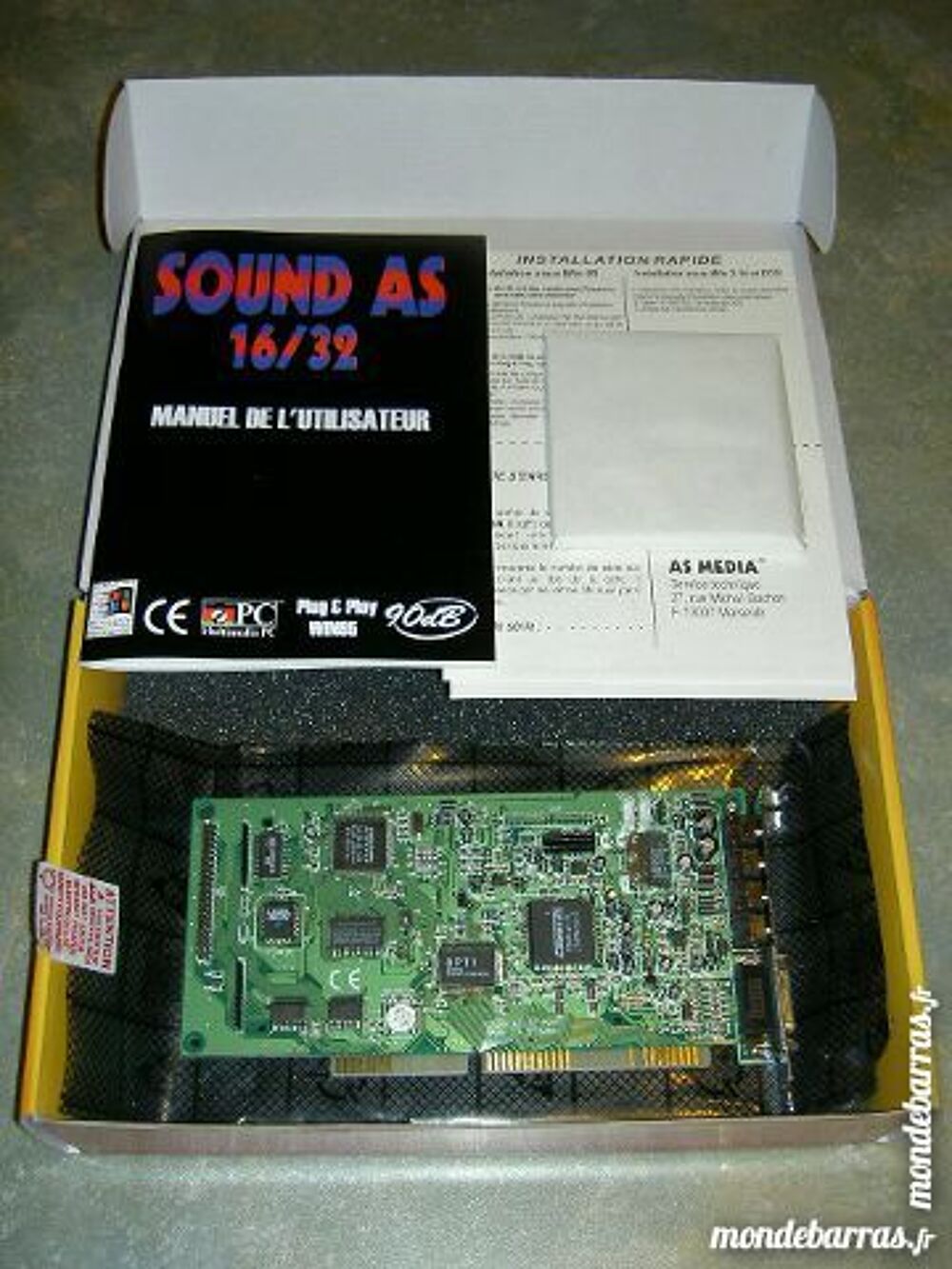 Carte Audio ISA SOUND AS16-32, gamme TANYA. Matériel informatique