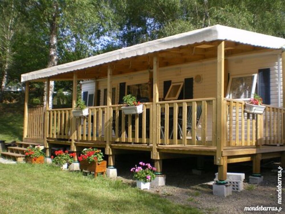   mobil  home 3 chambres avec grande terrasse Limousin, Neuvic (19160)