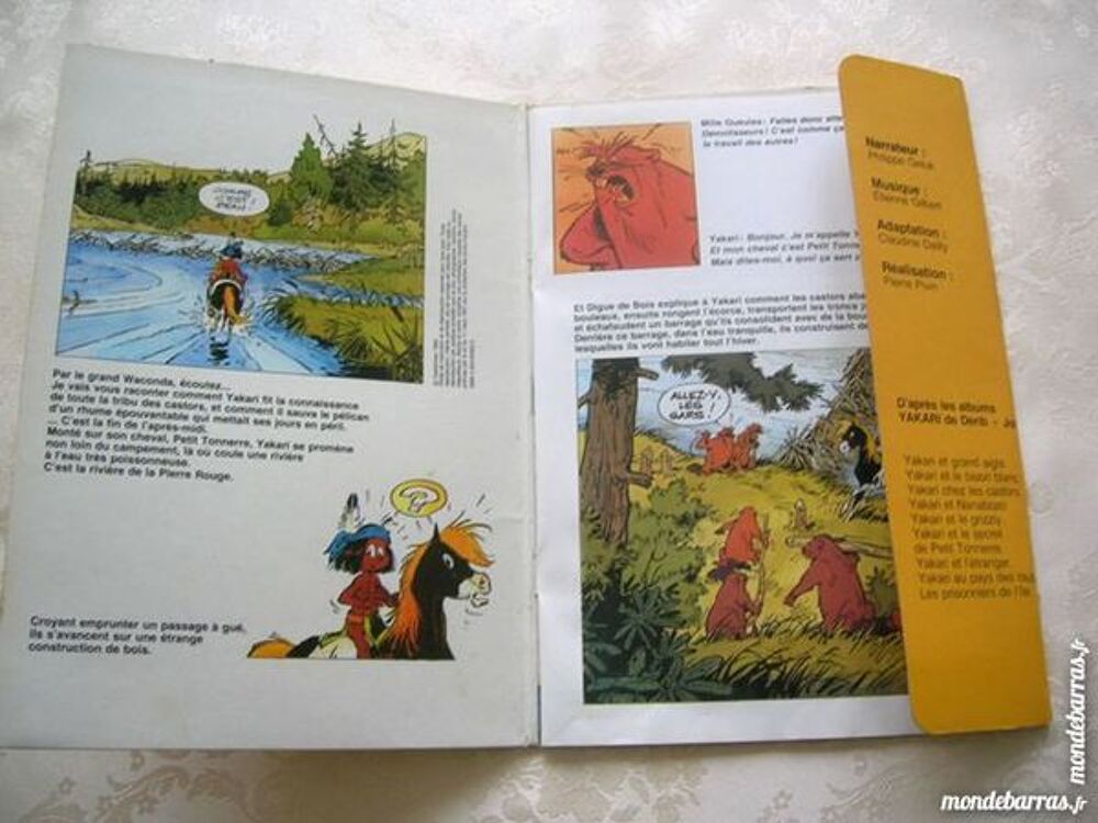 45 TOURS YAKARI - Livre disque RECRE A2 CD et vinyles