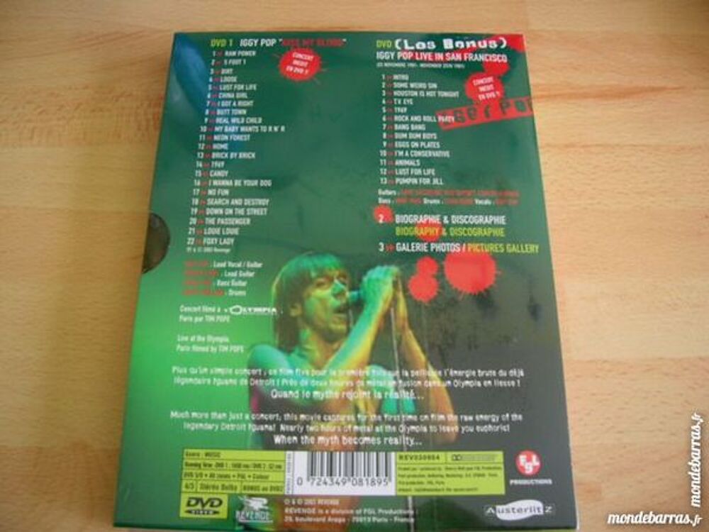 DVD IGGY POP Live &agrave; l'Olympia - 2 DVD DVD et blu-ray