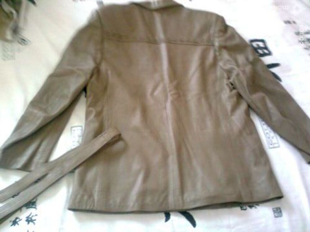veste beige cuir - 42 - zoe Vêtements