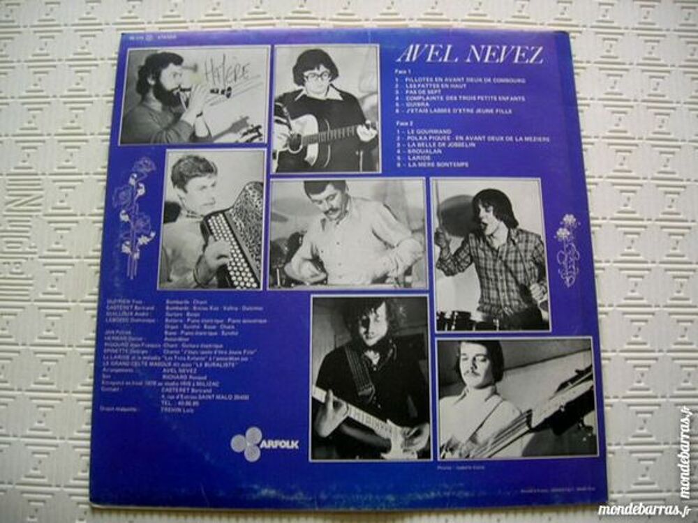 33 TOURS AVEL NEVEZ La belle de Josselin CD et vinyles
