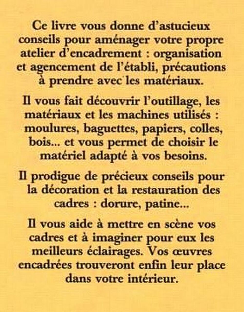 ENCADREMENT - savoir encadrer / prixportcompris Livres et BD