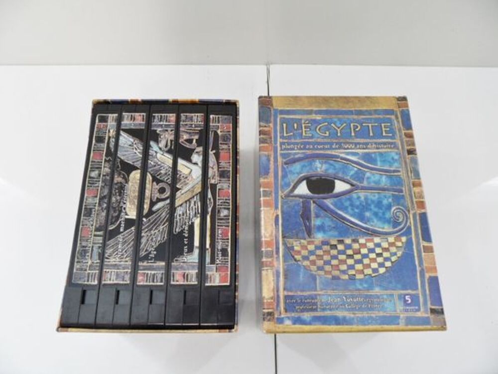 COFFRET COLLECTOR 5 CASSETTES VIDEO VHS L'EGYPTE VINTAGE o Audio et hifi