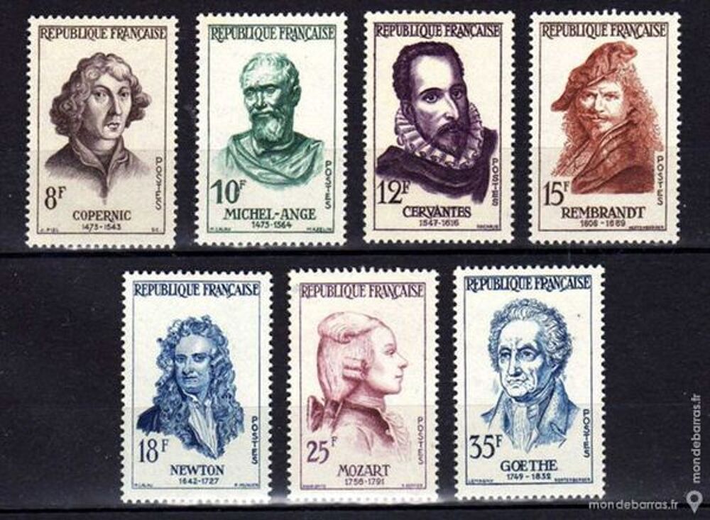 Timbres France NEUFS** N&deg; 1132 &agrave; 1138 