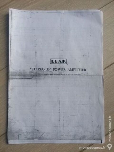 Schéma Leak Stéréo 50 6 Nice (06)