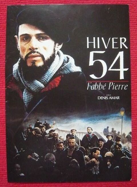 Affichette du film Hiver 1954 L'abbé Pierre (1989)  15 Sucy-en-Brie (94)