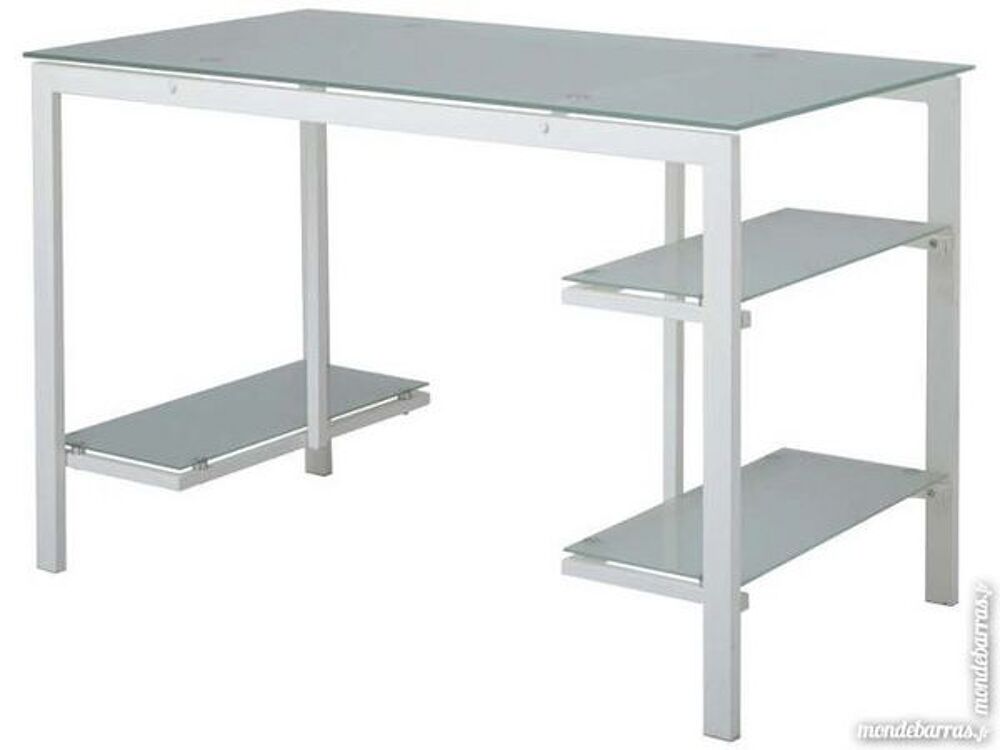 bureau pc verre Meubles