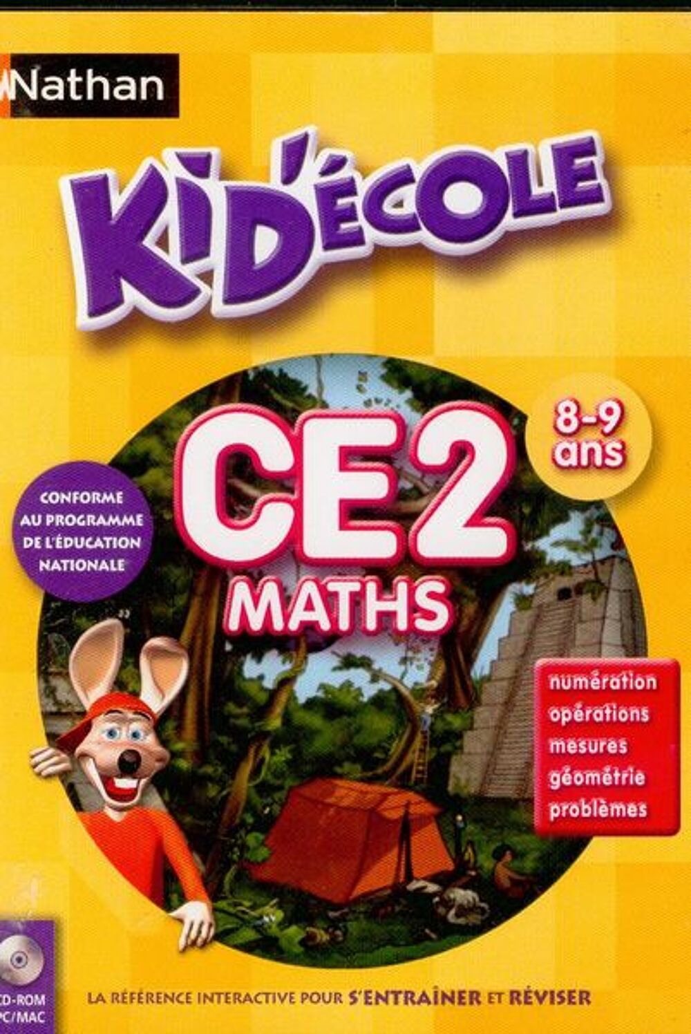 kid'&eacute;cole CE 2 - maths - 8-9 ans PC/MAC Consoles et jeux vidos
