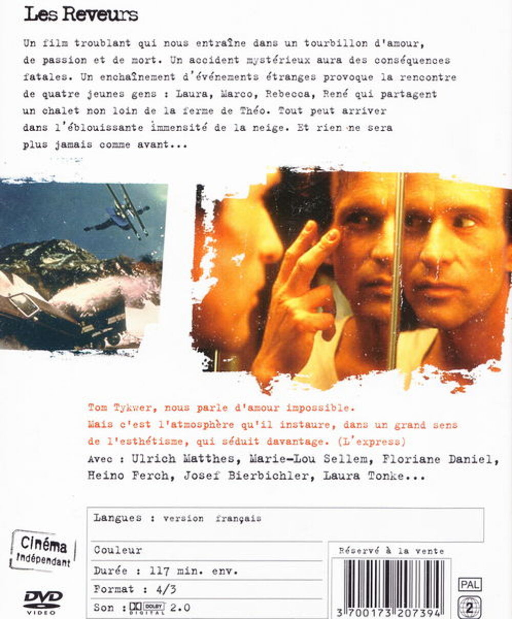 DVD Les Reveurs
DVD et blu-ray