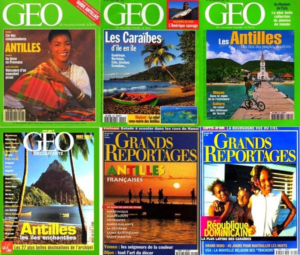 Voici 6 revues sur LES ANTILLES /les-livres-de-jac Livres et BD