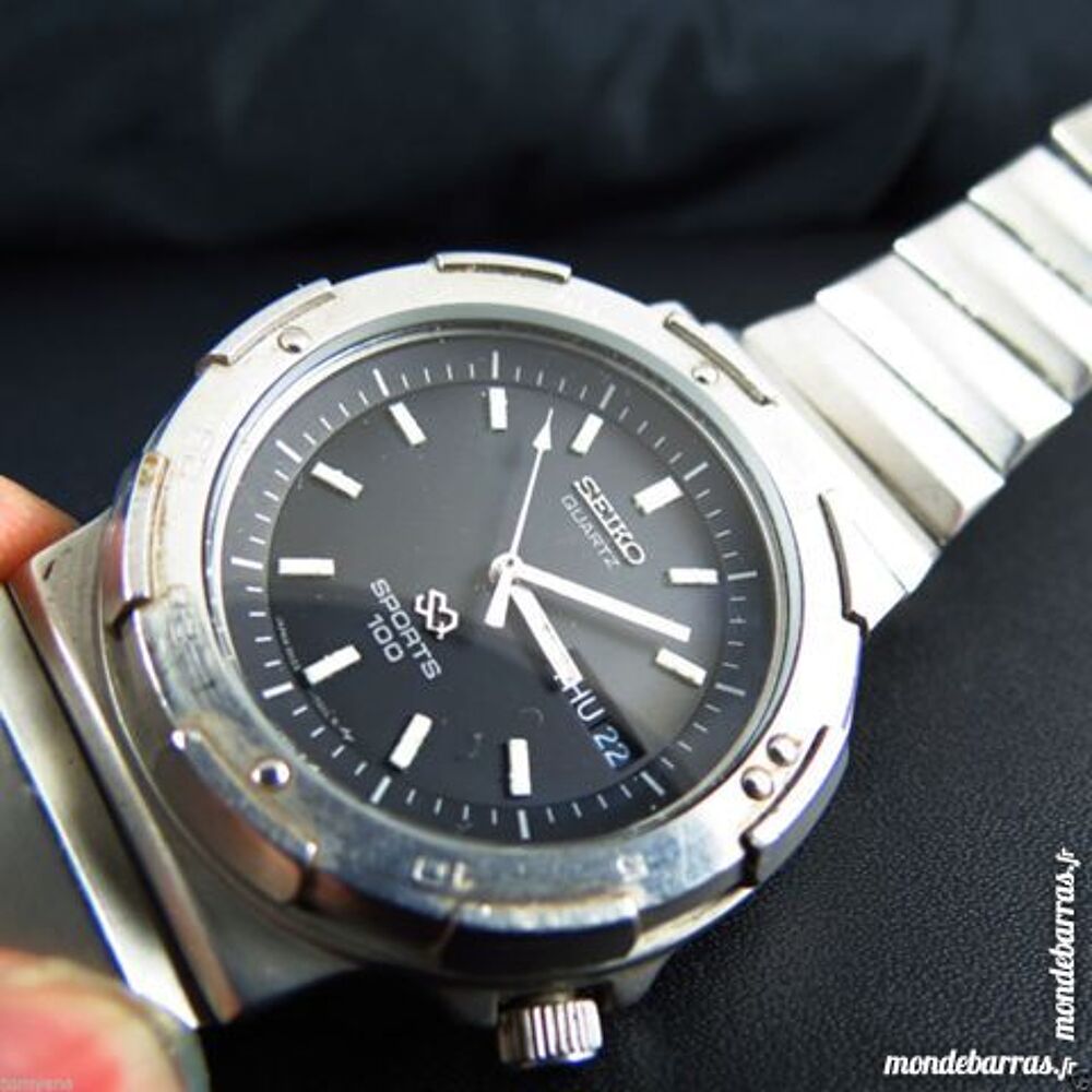 SEIKO SPORTS 100 5H23 analogique SEI0213 Bijoux et montres